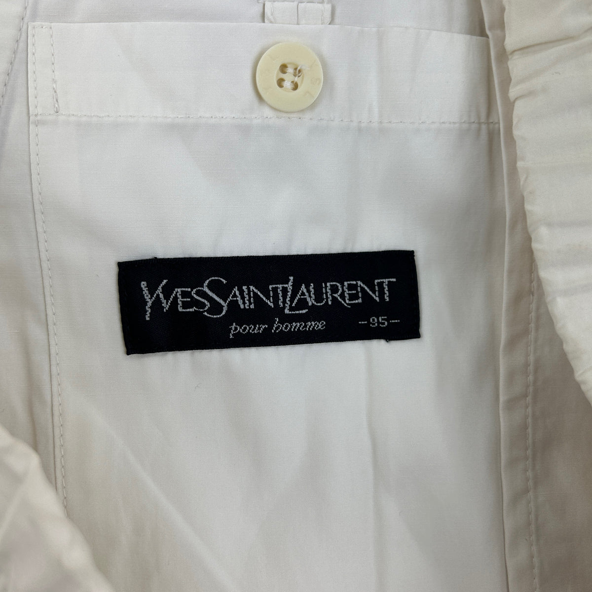 Vintage YSL Yves Saint Laurent Logo Jacket Size M