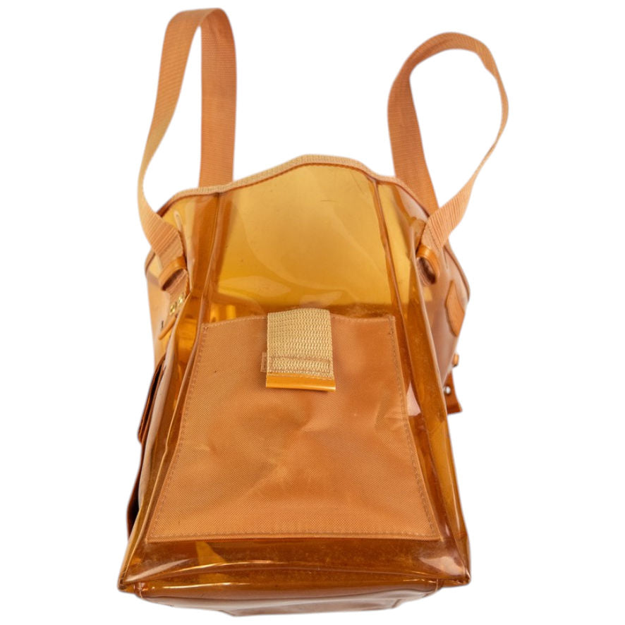 Vintage Dior Vinyl Tote Shoulder Bag