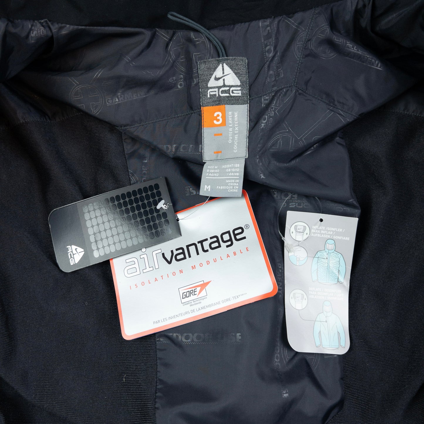 Vintage Nike ACG Air Vantage Inflatable Snowboarding Jacket Size M