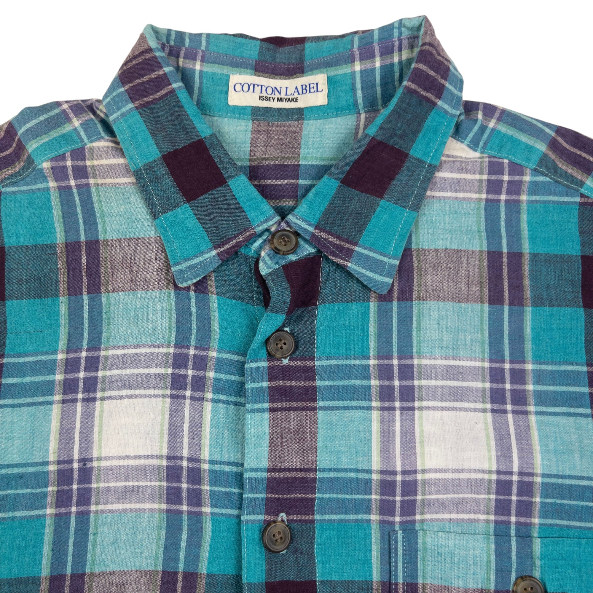 Vintage Issey Miyake Cotton Label Long Sleeve Button Up Shirt Size L