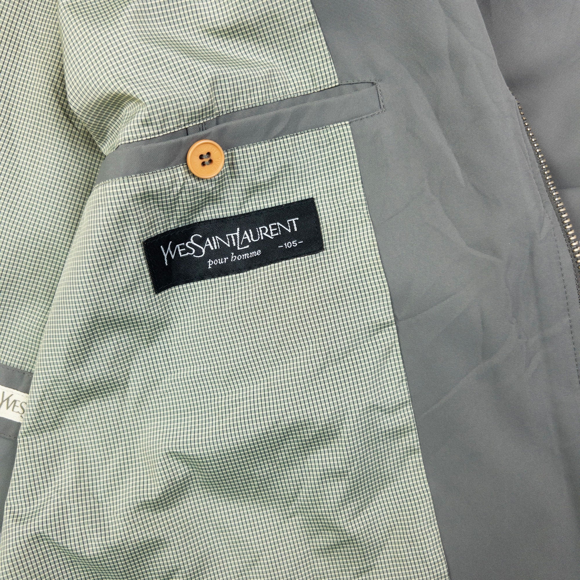 Vintage YSL Yves Saint Laurent Harrington Jacket Size L