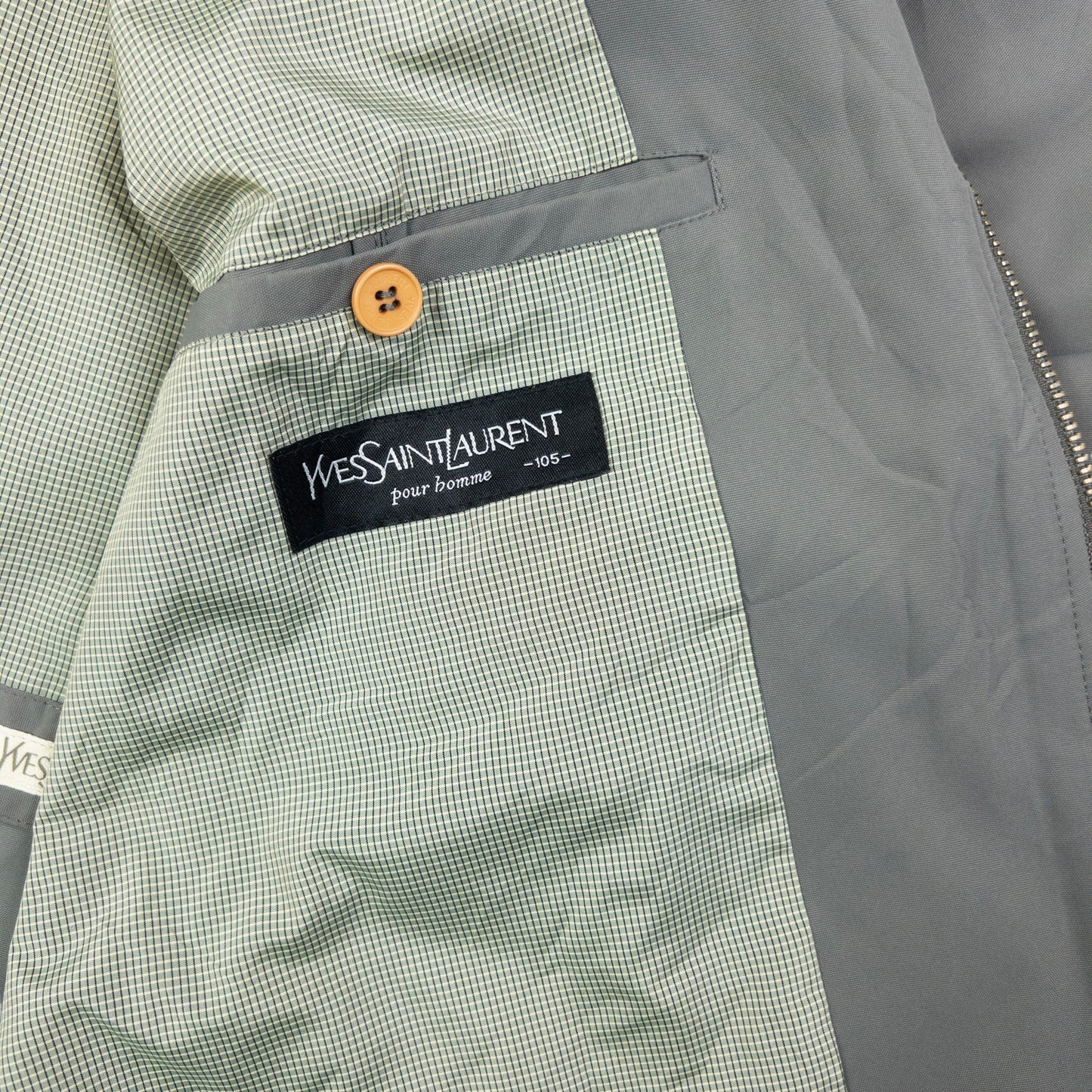 Vintage YSL Yves Saint Laurent Harrington Jacket Size L