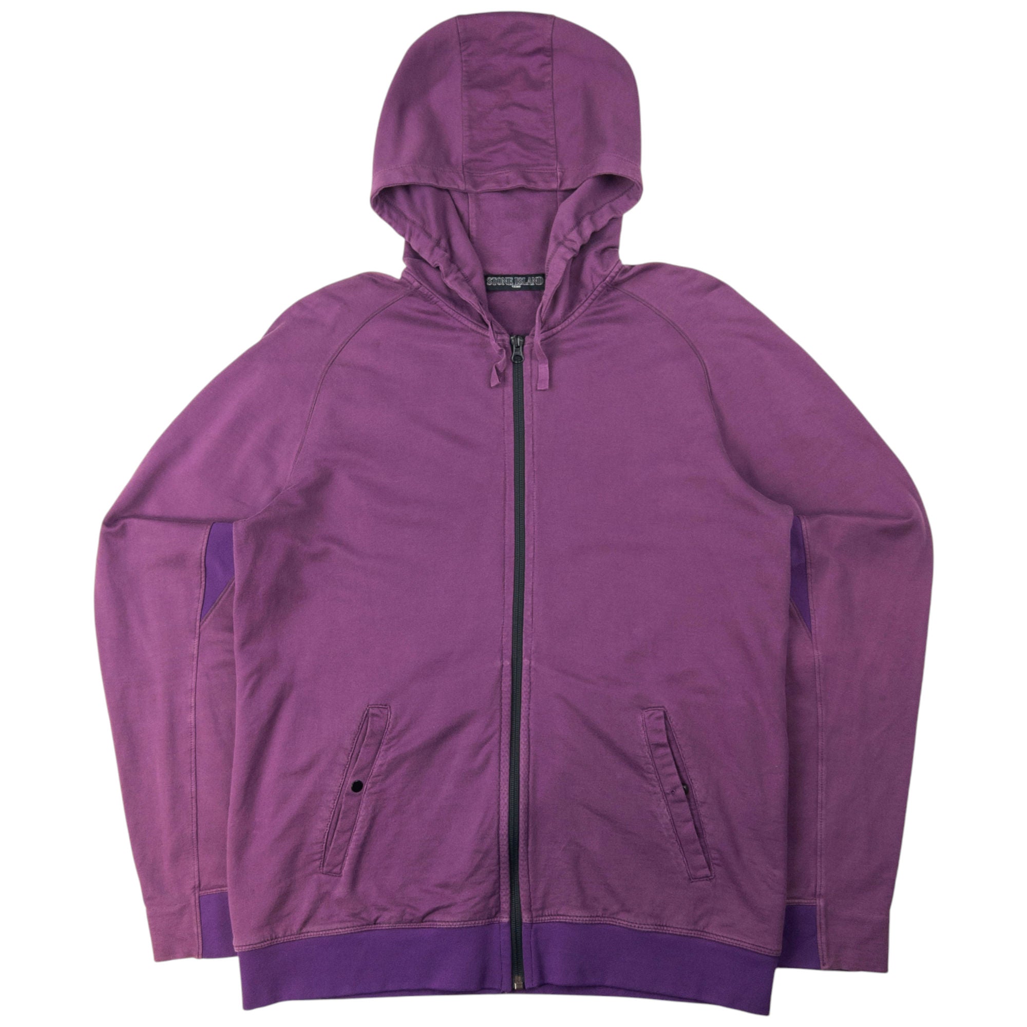 Vintage Stone Island Zip Up Hoodie Size L