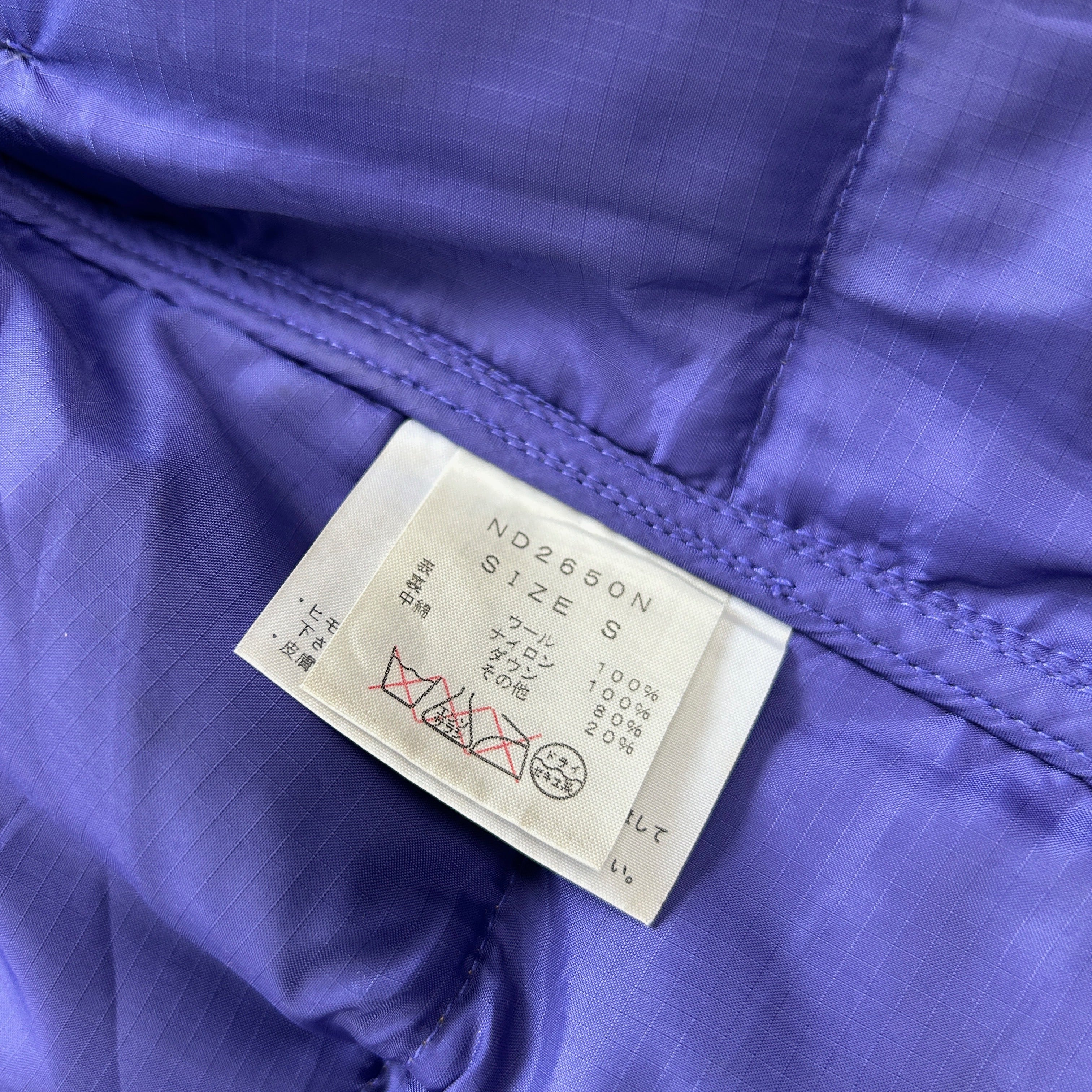 Vintage The North Face Purple Label X Harris Tweed Padded Jacket Size S