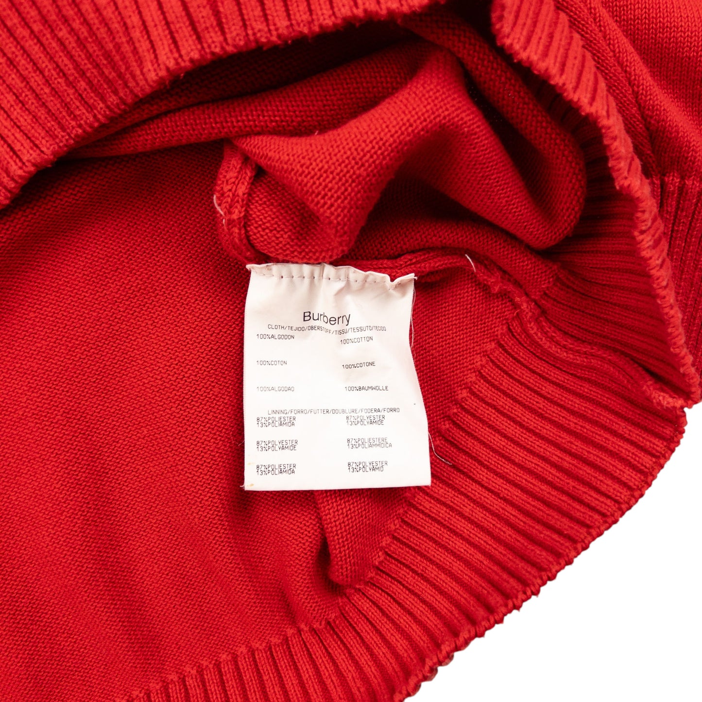 Vintage Burberry Embroidered Q Zip Jumper Size