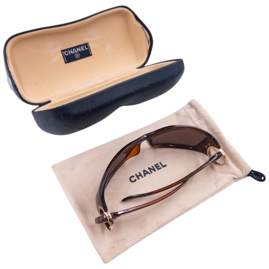 Vintage Chanel Tortoise Shell Sunglasses