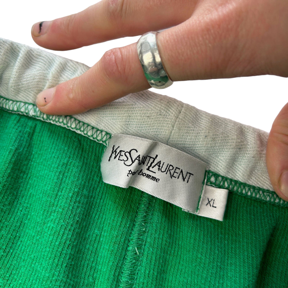 Vintage YSL Yves Saint Laurent Sweat Pant Shorts Size XL