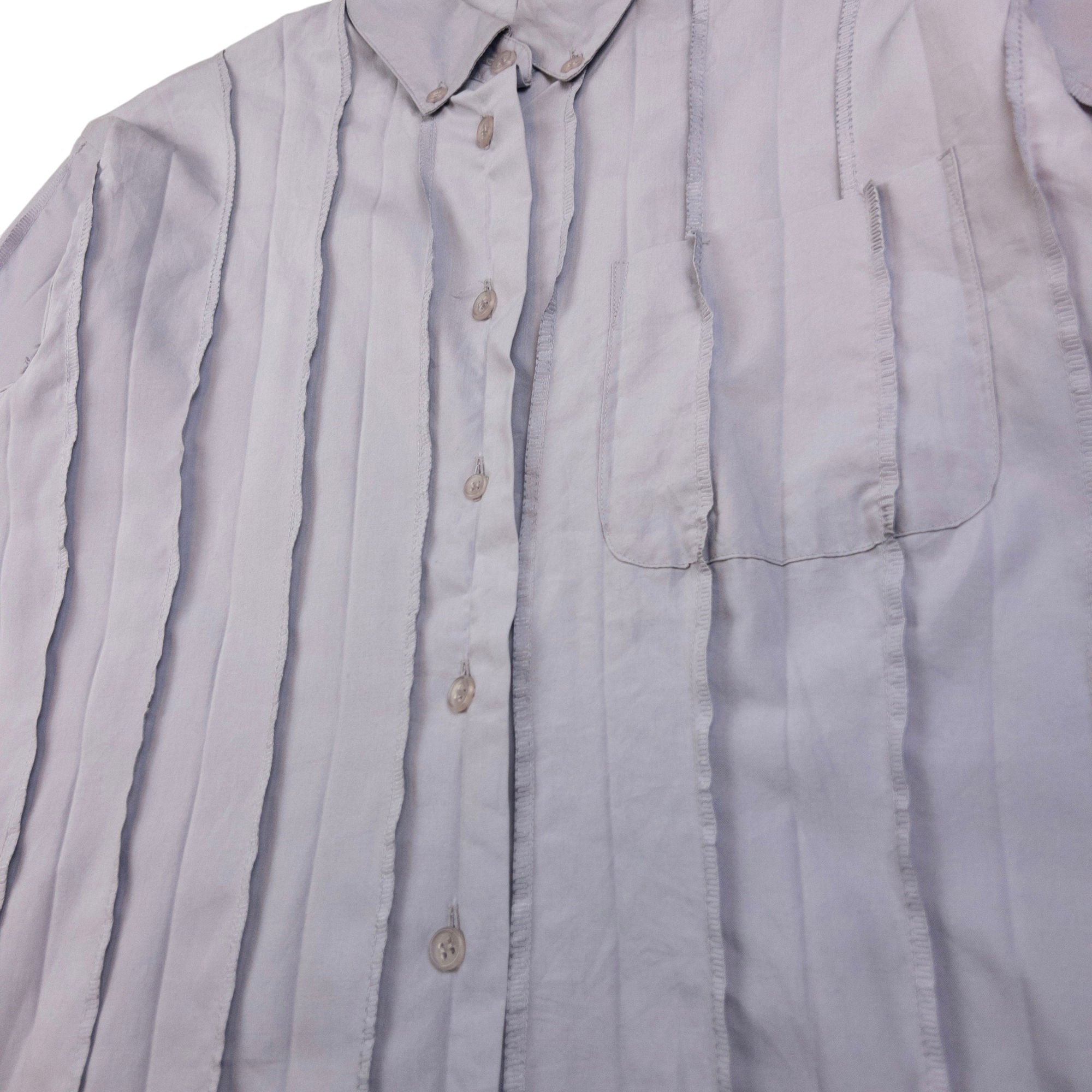 Vintage Issey Miyake Reverse Seam Long Sleeve Button Up Shirt Size M