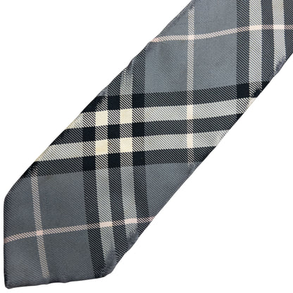 Vintage Burberry Black Label Nova Check Silk Scarf