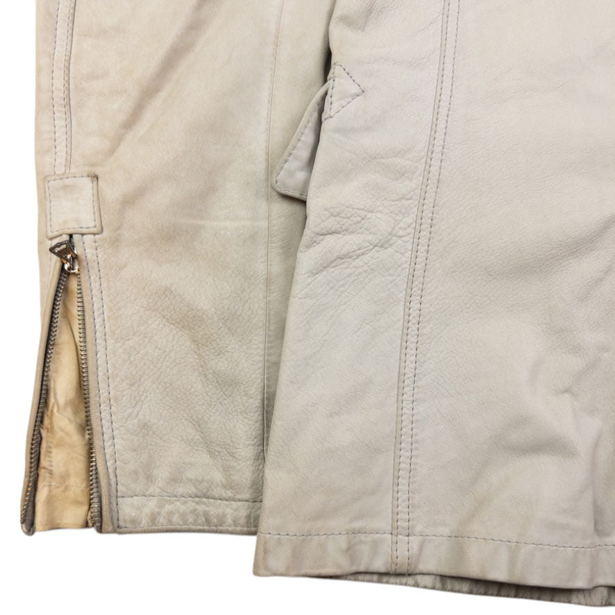 Vintage CP Company Leather Multi Pocket Jacket Size M