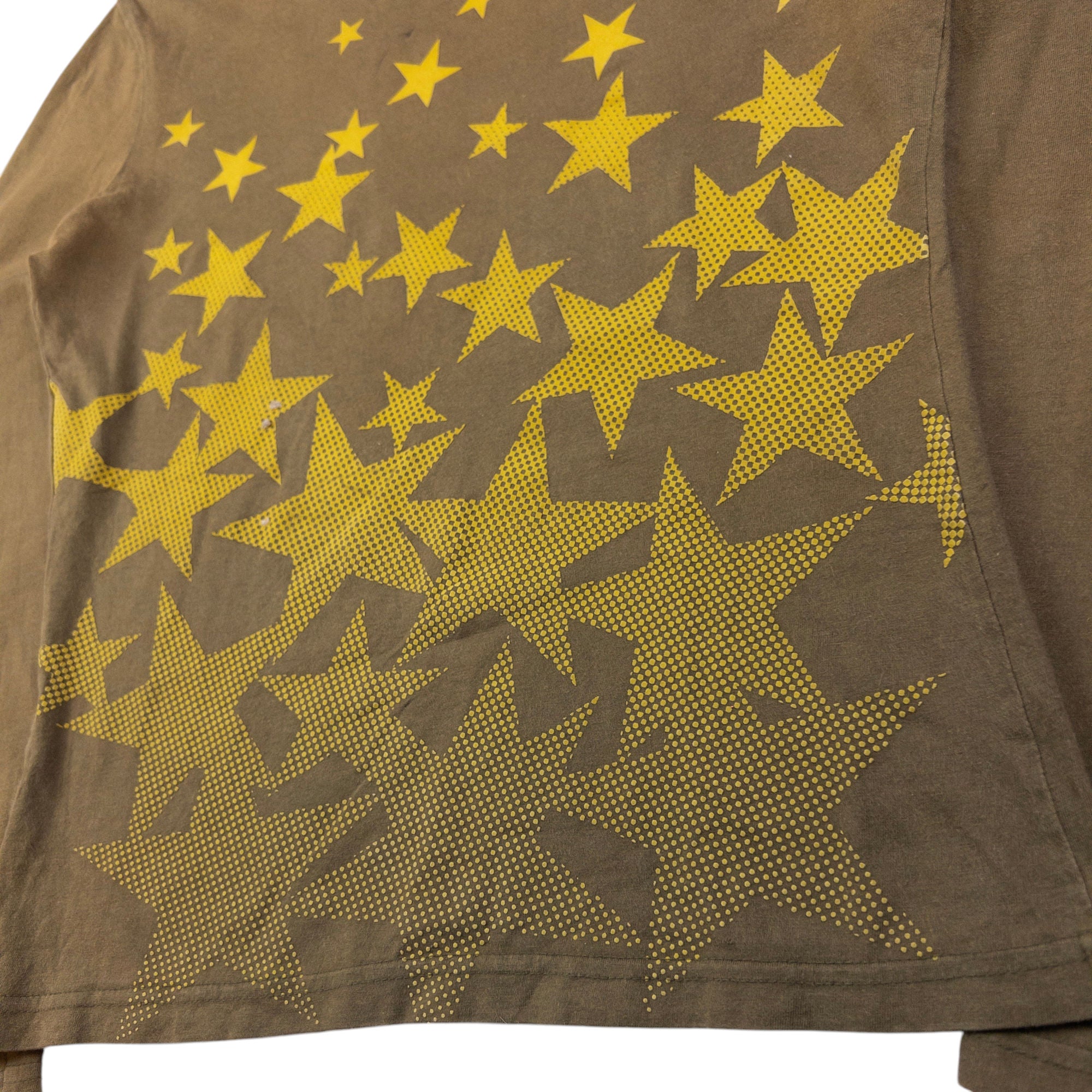 Vintage Jean Paul Gaultier JPG Long Sleeve Star Print T Shirt Womens Size S