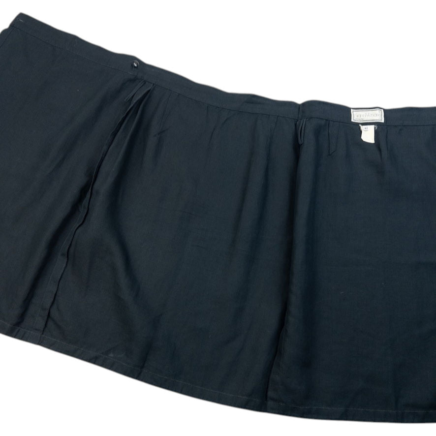 Vintage 90s Gianni Versace Linen Wrap Skirt Womens Size W25