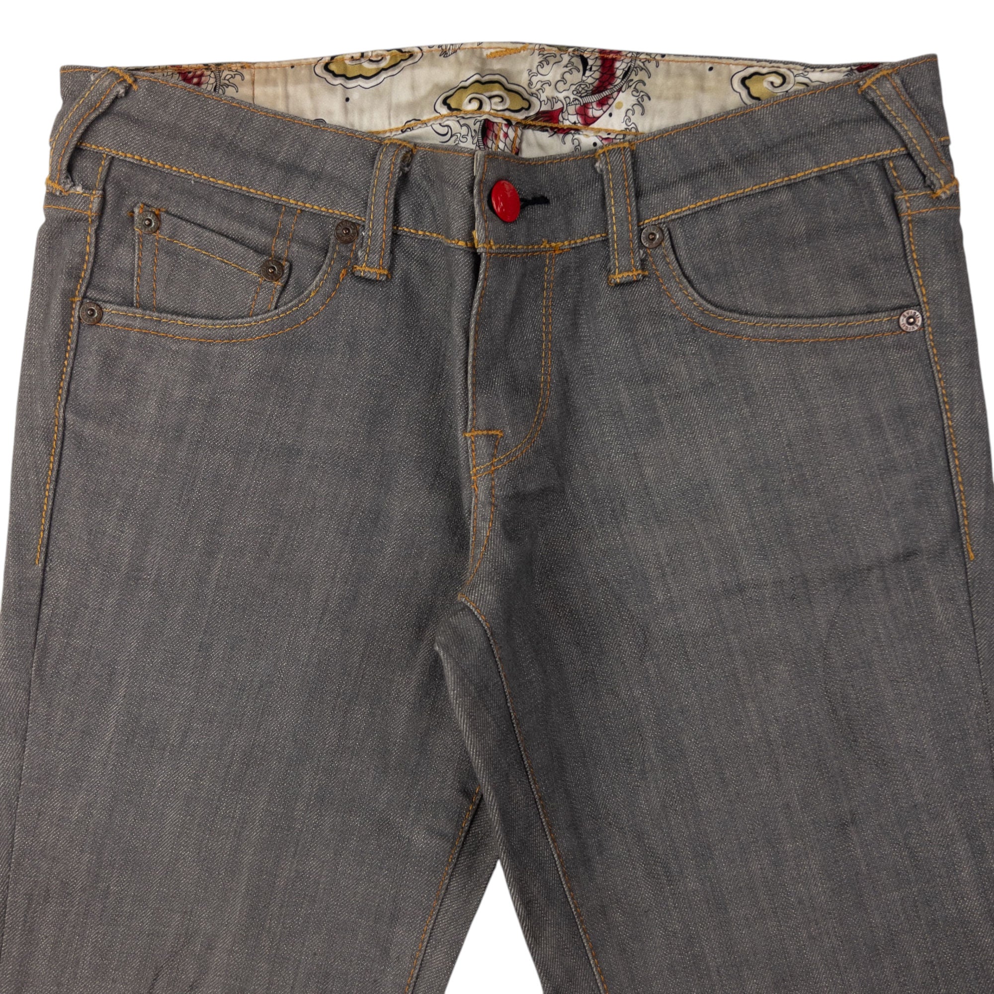 Vintage Evisu Double Gull Japanese Low Rise Denim Jeans Size W31