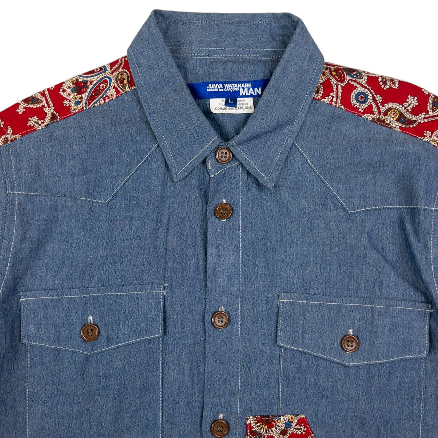 Vintage Junya Watanabe X Comme Des Garçons MAN Button Up Shirt Size S
