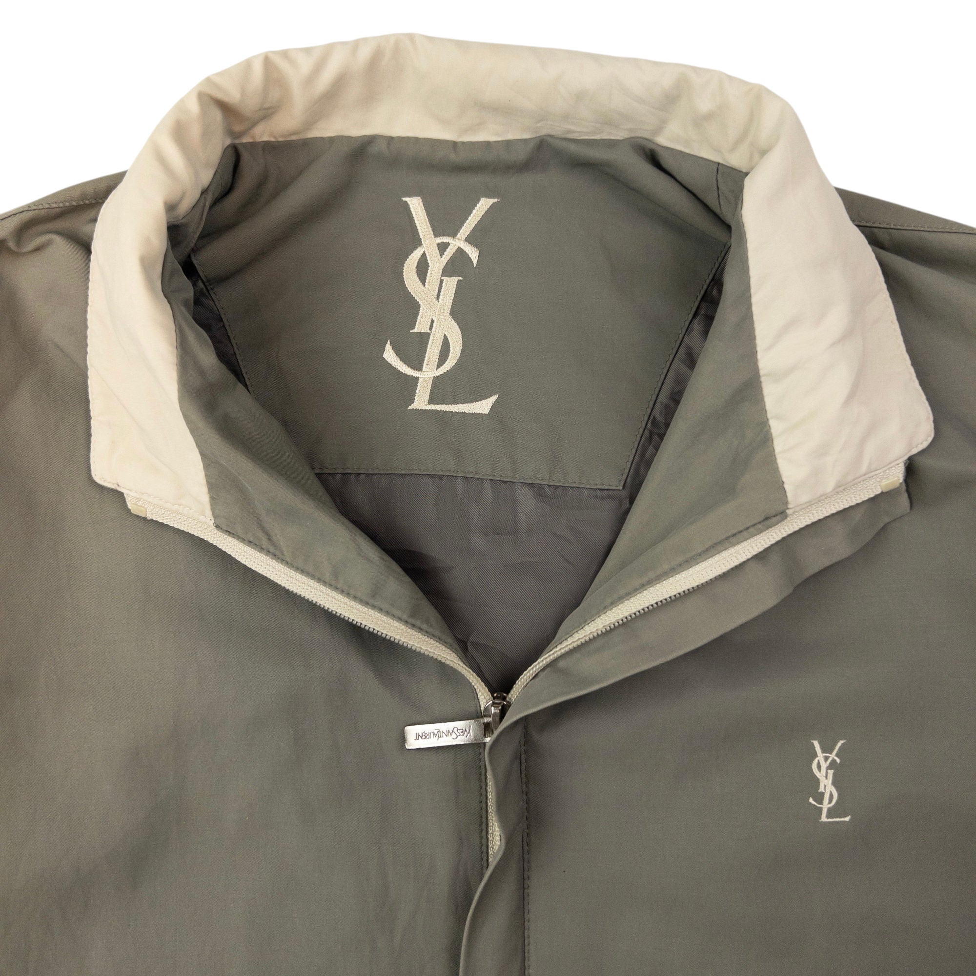 Vintage YSL Yves Saint Laurent Zip Up Jacket Size M