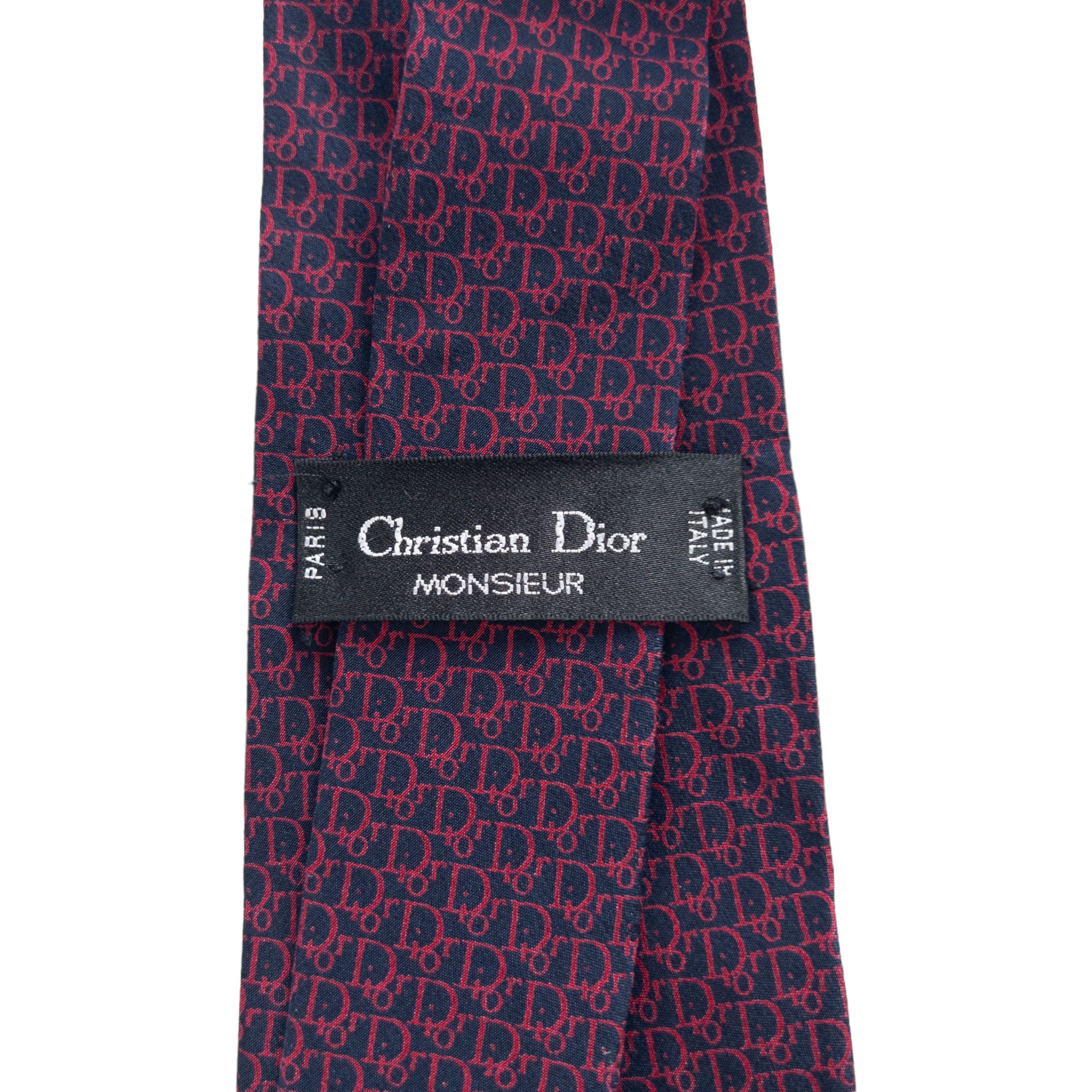 Vintage Christian Dior Silk Monogram Tie