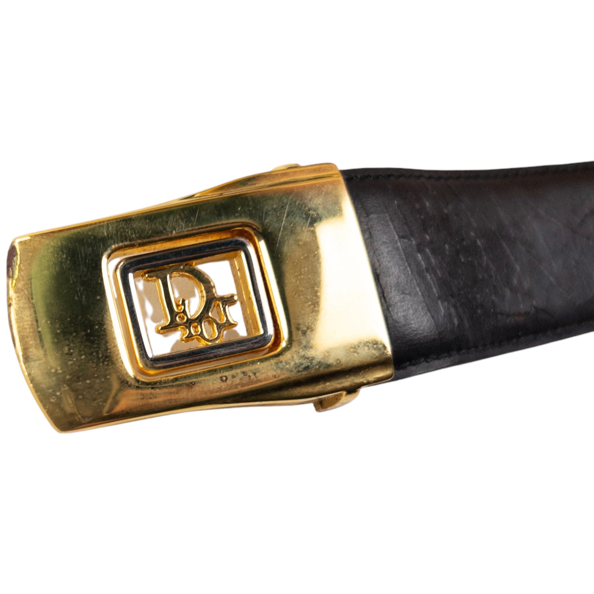 Vintage Dior Leather Belt Size W38