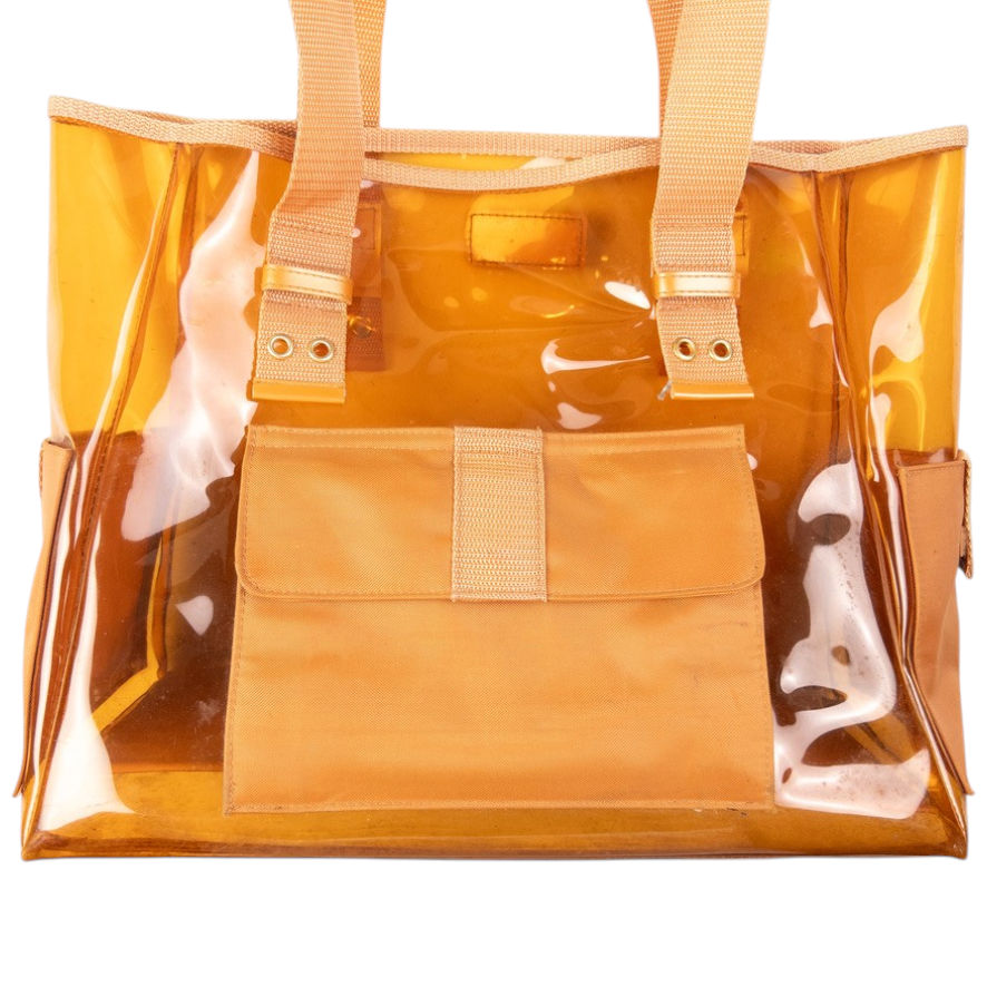 Vintage Dior Vinyl Tote Shoulder Bag