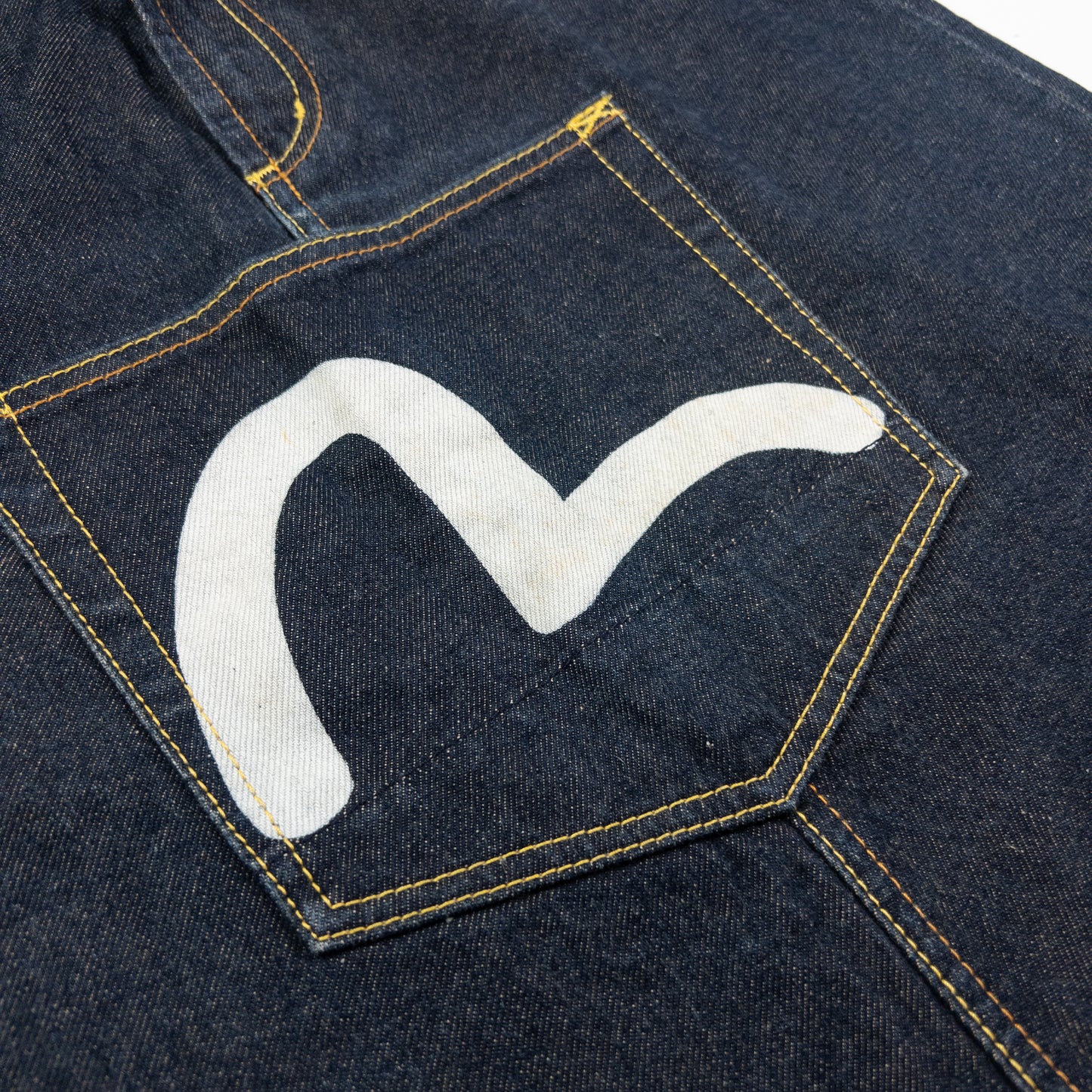 Vintage Evisu Triple Gull Japanese Denim Skirt Womens Size W28