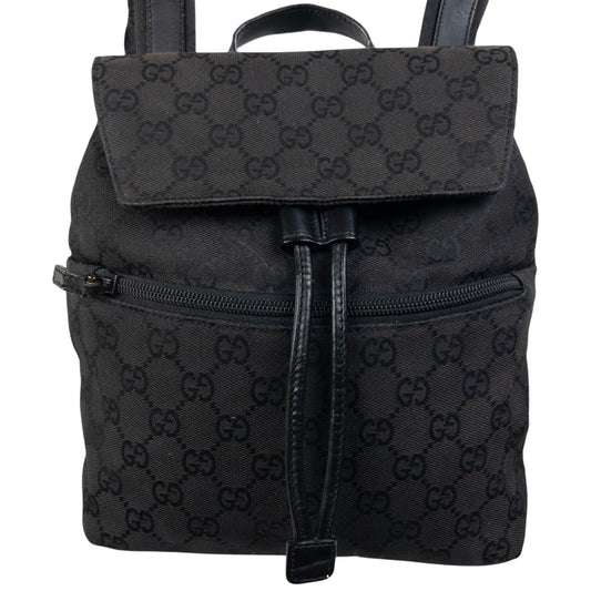 Vintage Gucci Monogram Bucket Backpack