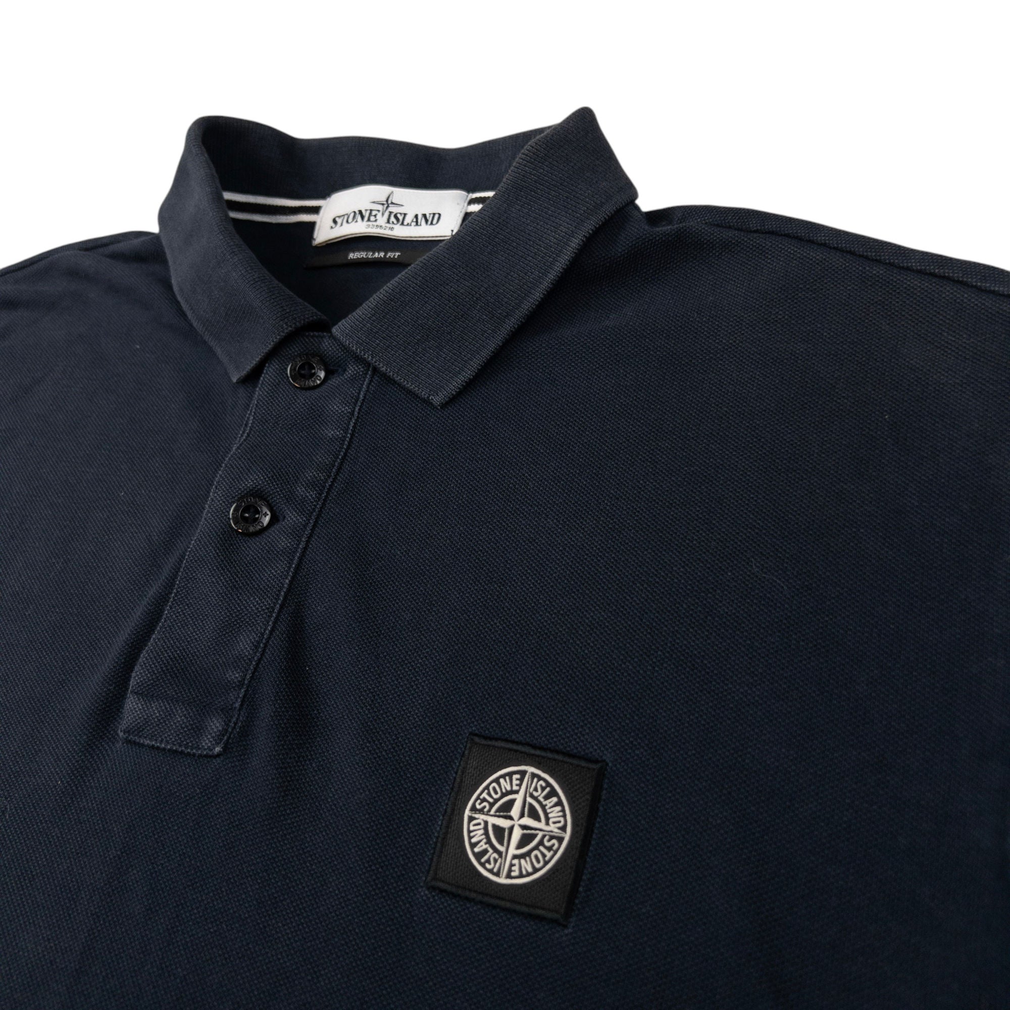 Vintage Stone Island Long Sleeve Polo Shirt Size L