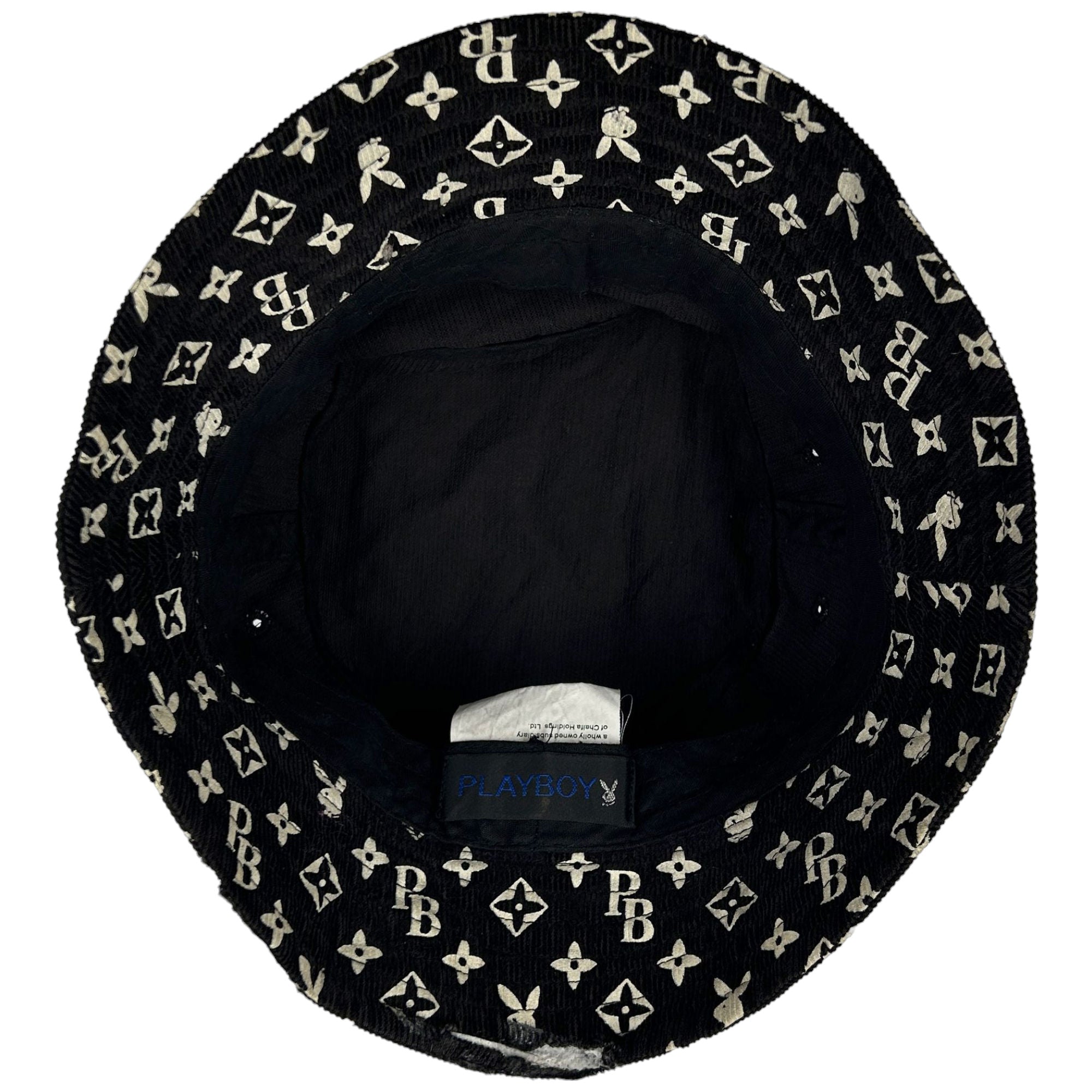 Vintage Playboy Monogram Corduroy Monogram Bucket Hat