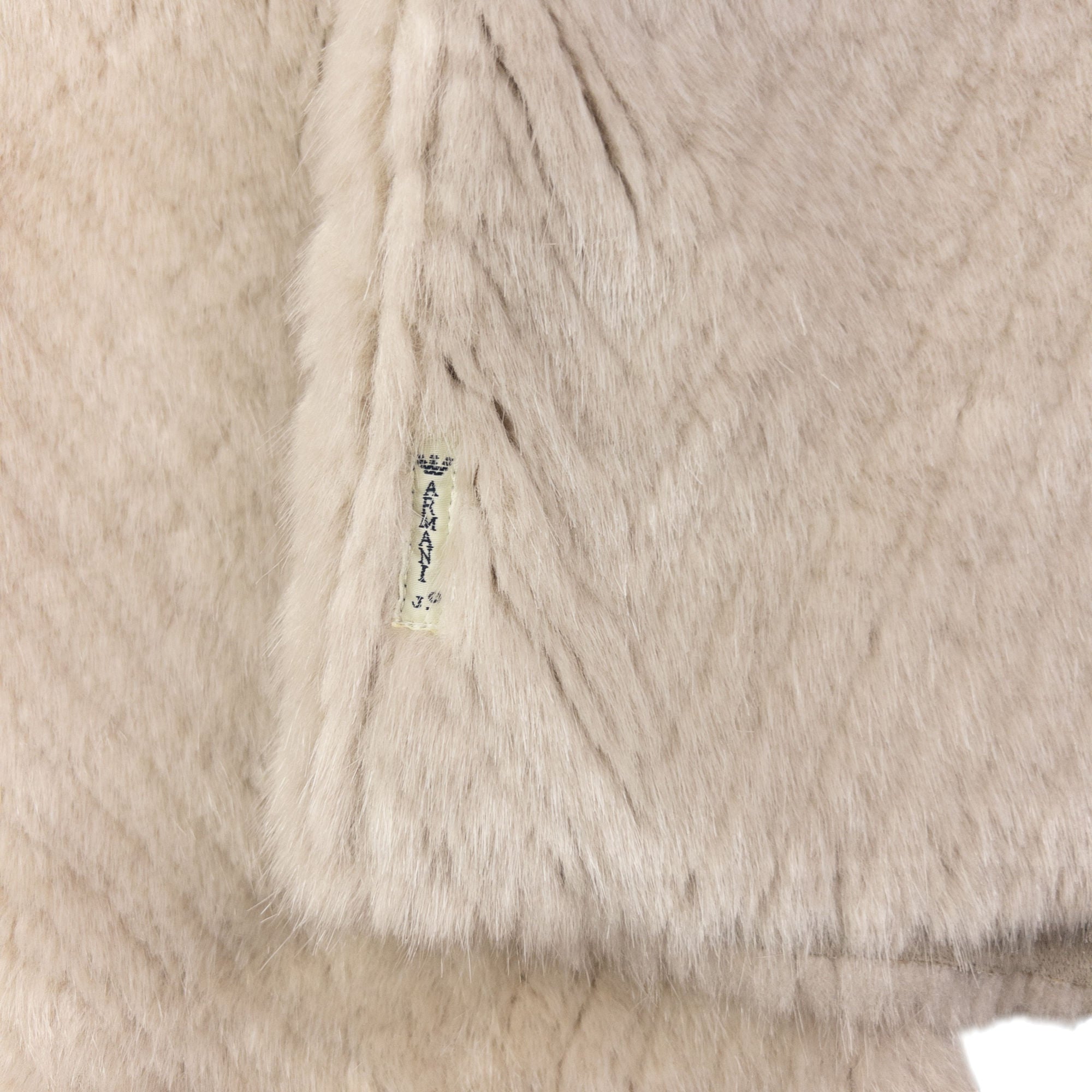 Vintage Armani Jeans Reversible Fur Jacket Womens Size M