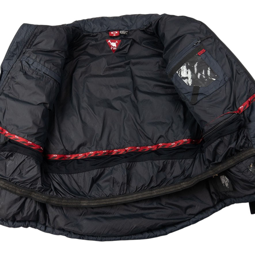 Vintage Oakley Zip Up Puffer Snowboarding Jacket Size L