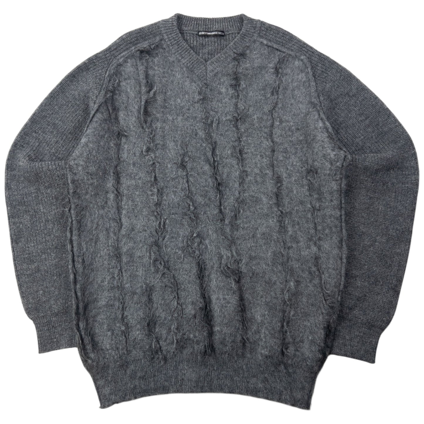 Vintage Issey Miyake MEN Slashed Wool Knit Jumper Size L