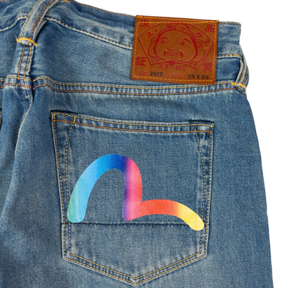 Vintage Evisu Double Gull Japanese Denim Jeans Size W32