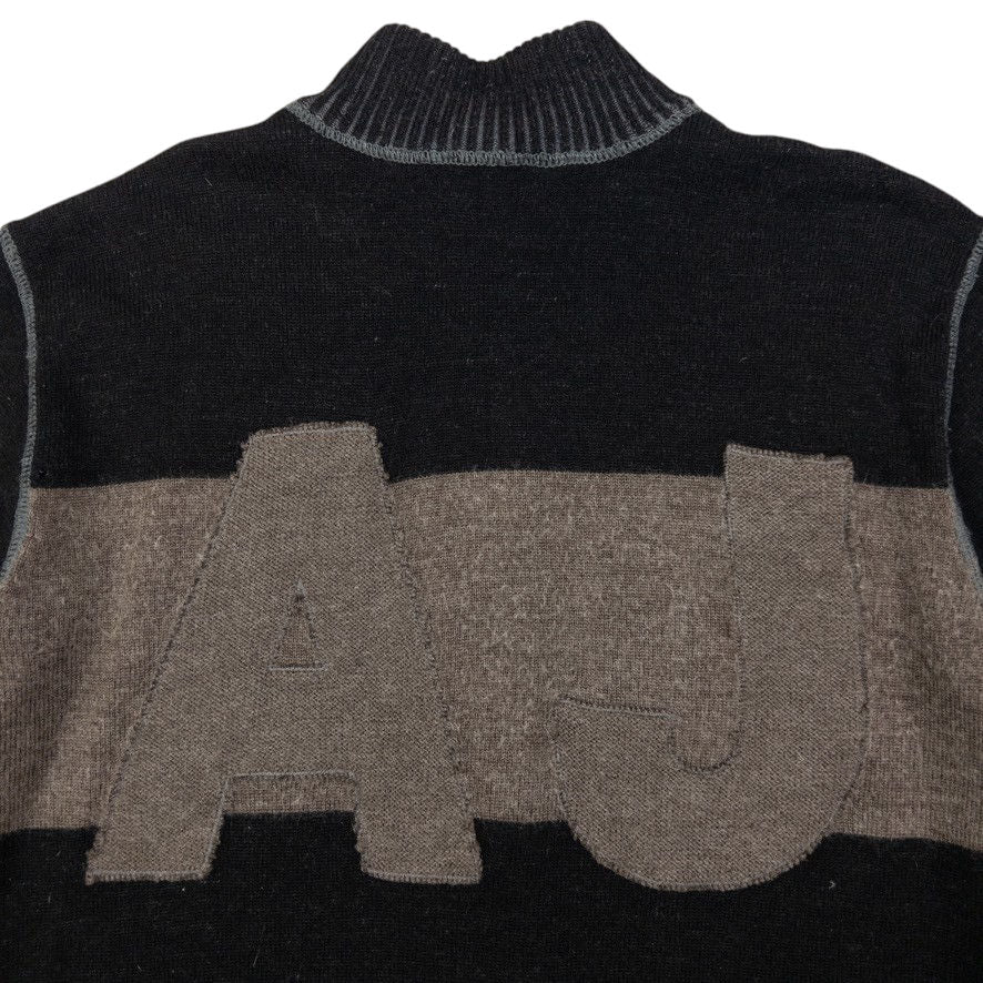 Vintage Armani Jeans Zip Up Jumper Size S