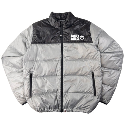 Vintage Bape Baby Milo Zip Up Puffer Jacket Size M