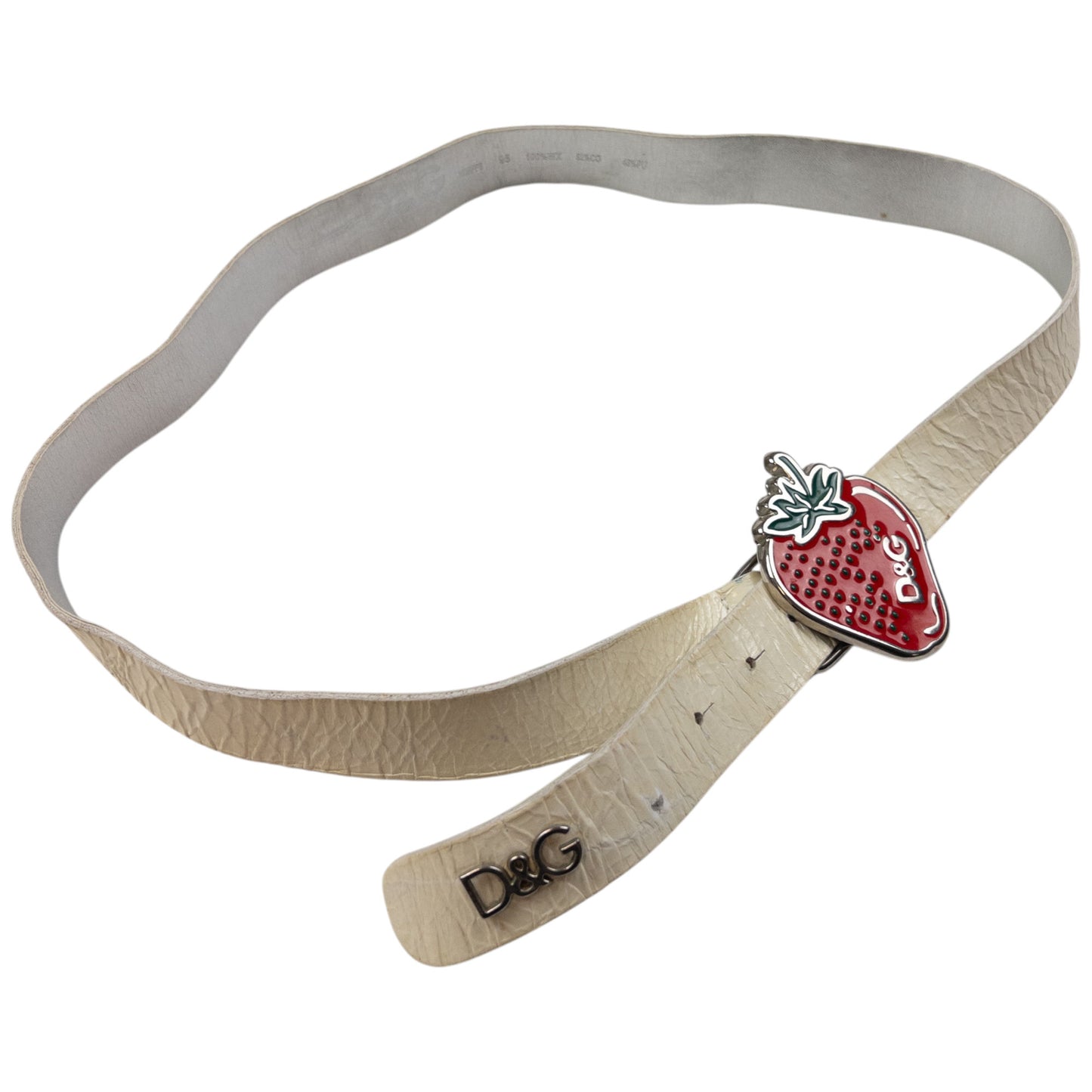 Vintage Dolce & Gabbana Strawberry Buckle Belt Size W36