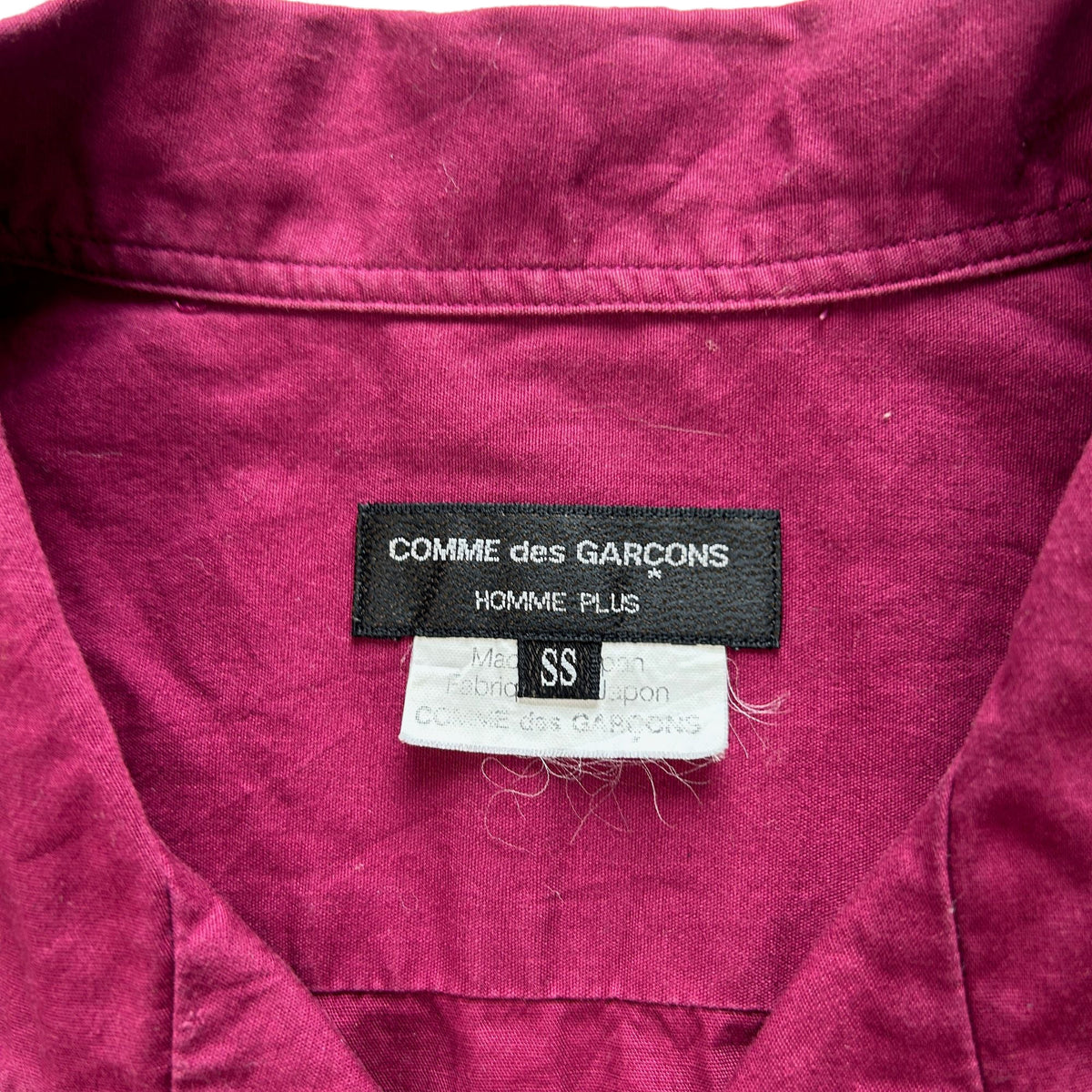 Vintage Comme Des Garcons HOMME PLUS Short Sleeve Shirt Size S