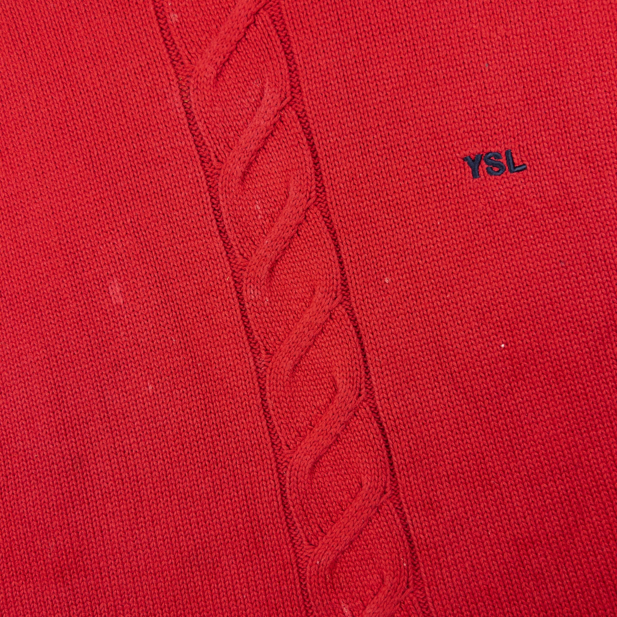 Vintage YSL Yves Saint Laurent Turtleneck Knit Jumper Size L
