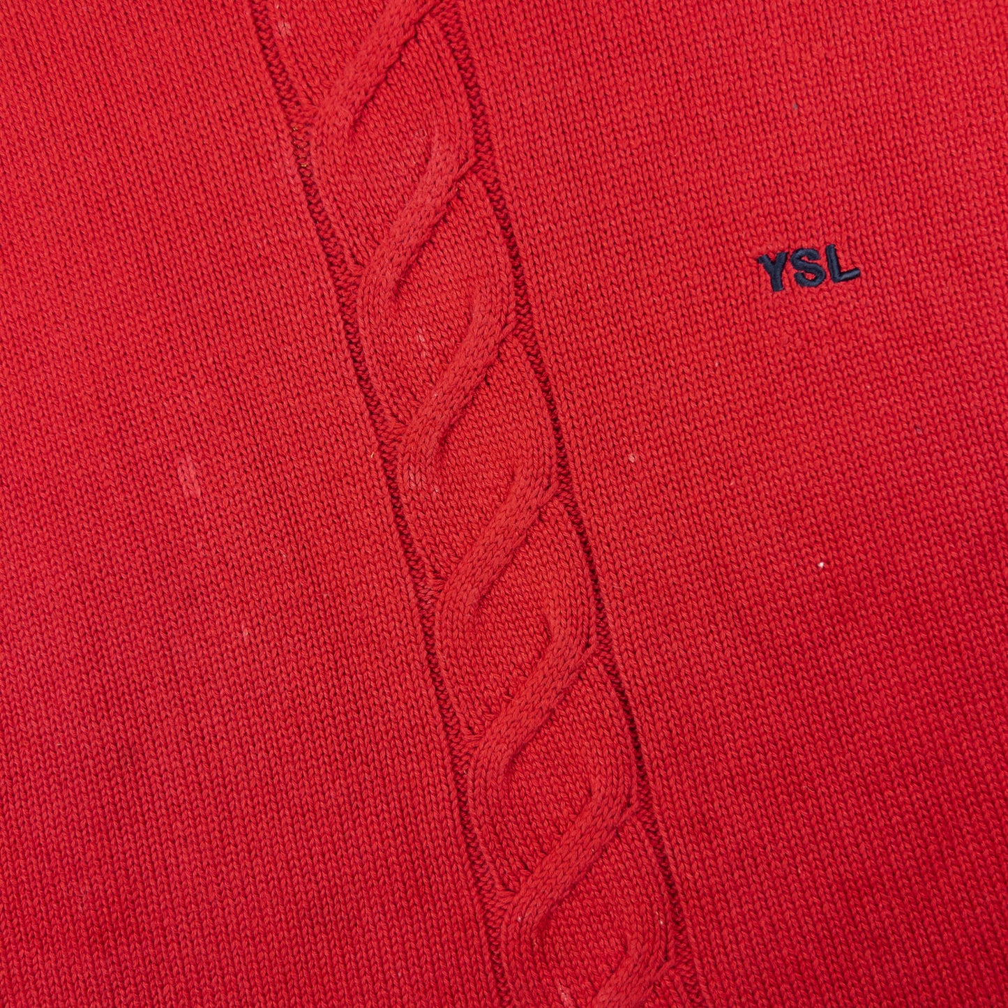 Vintage YSL Yves Saint Laurent Turtleneck Knit Jumper Size L