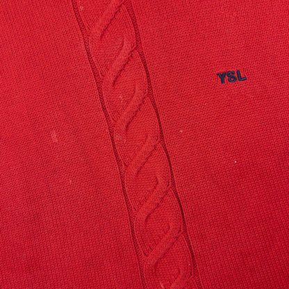Vintage YSL Yves Saint Laurent Turtleneck Knit Jumper Size L