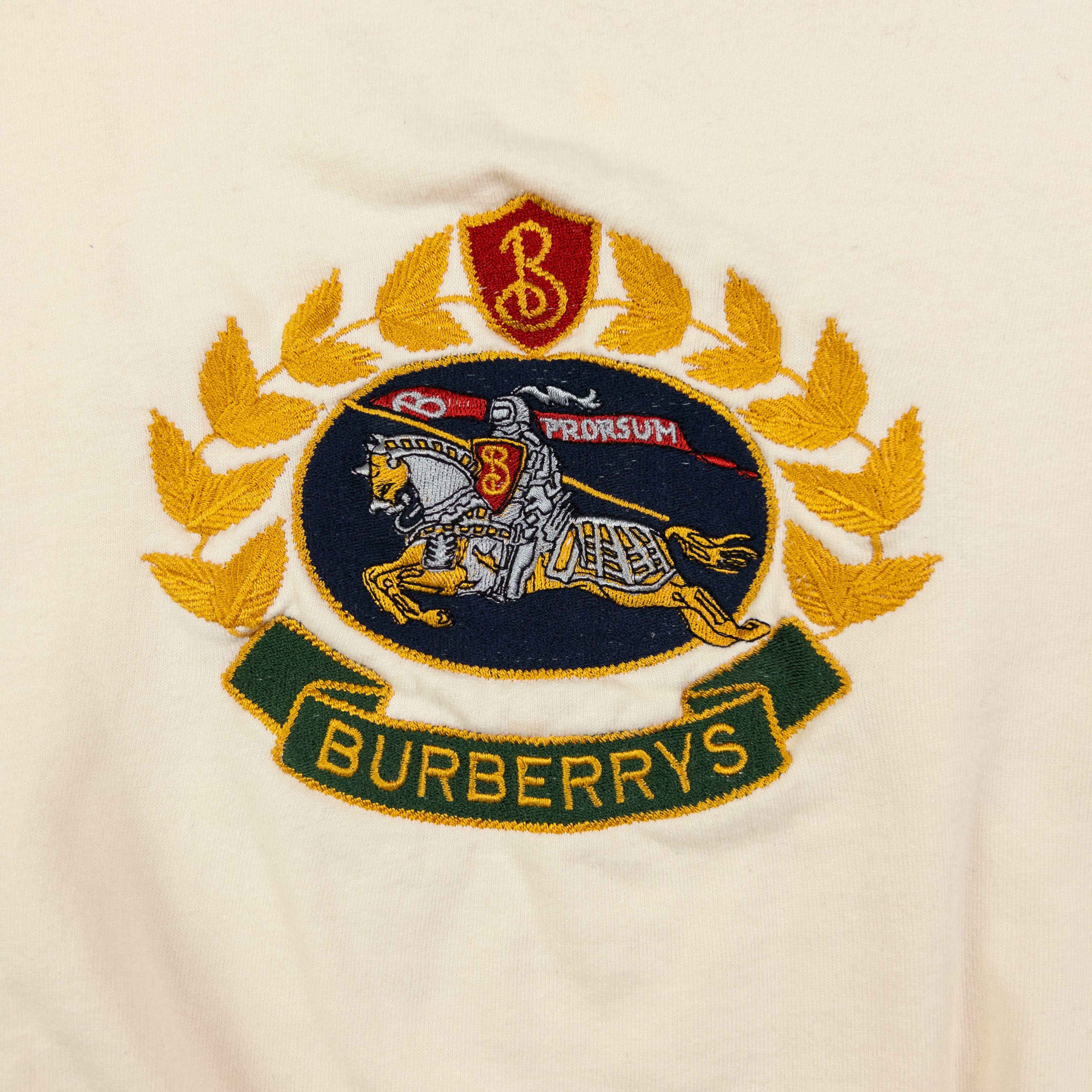 Vintage Burberry Embroidered Sweatshirt Size M