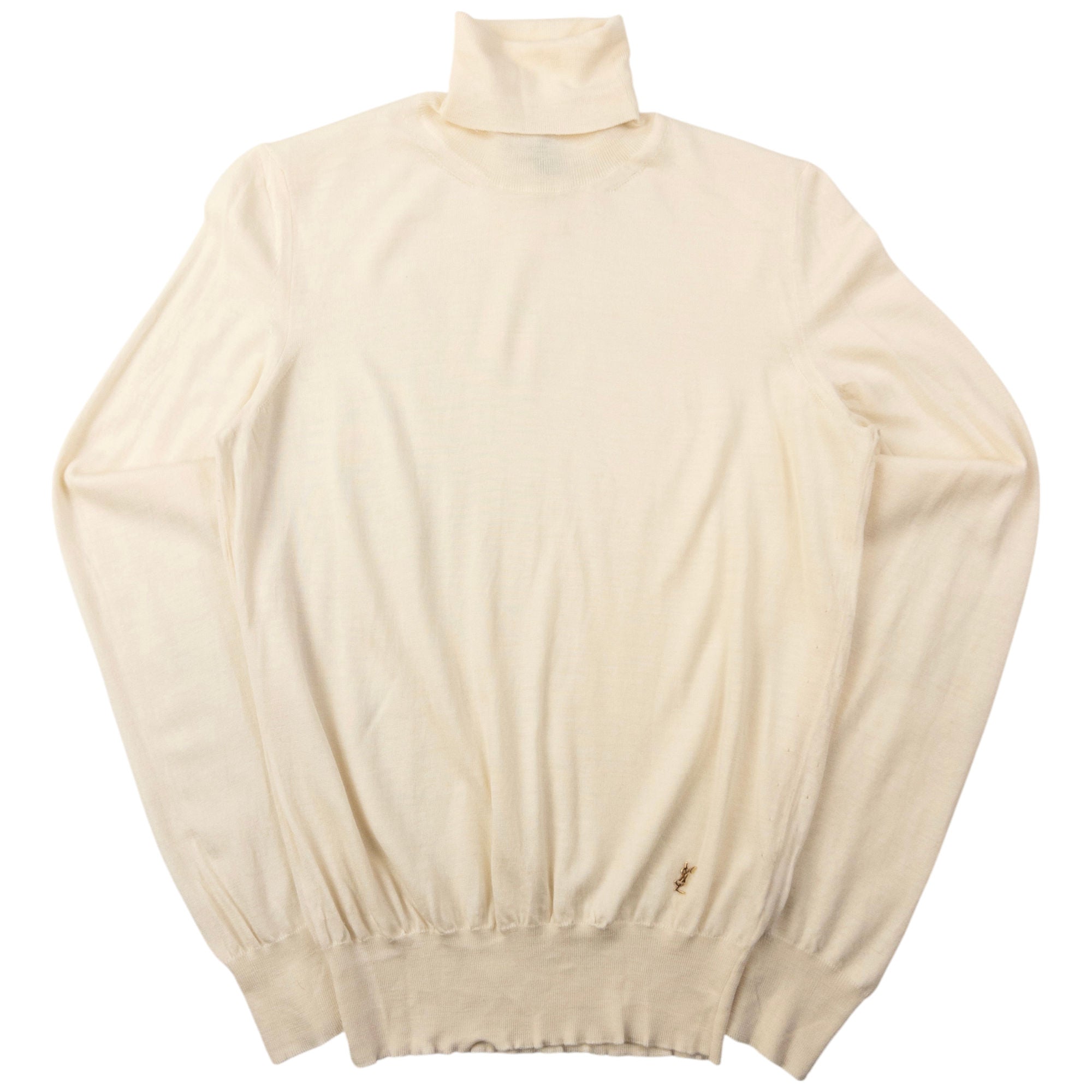 Vintage YSL Yves Saint Laurent Turtleneck Wool Jumper Womens Size L
