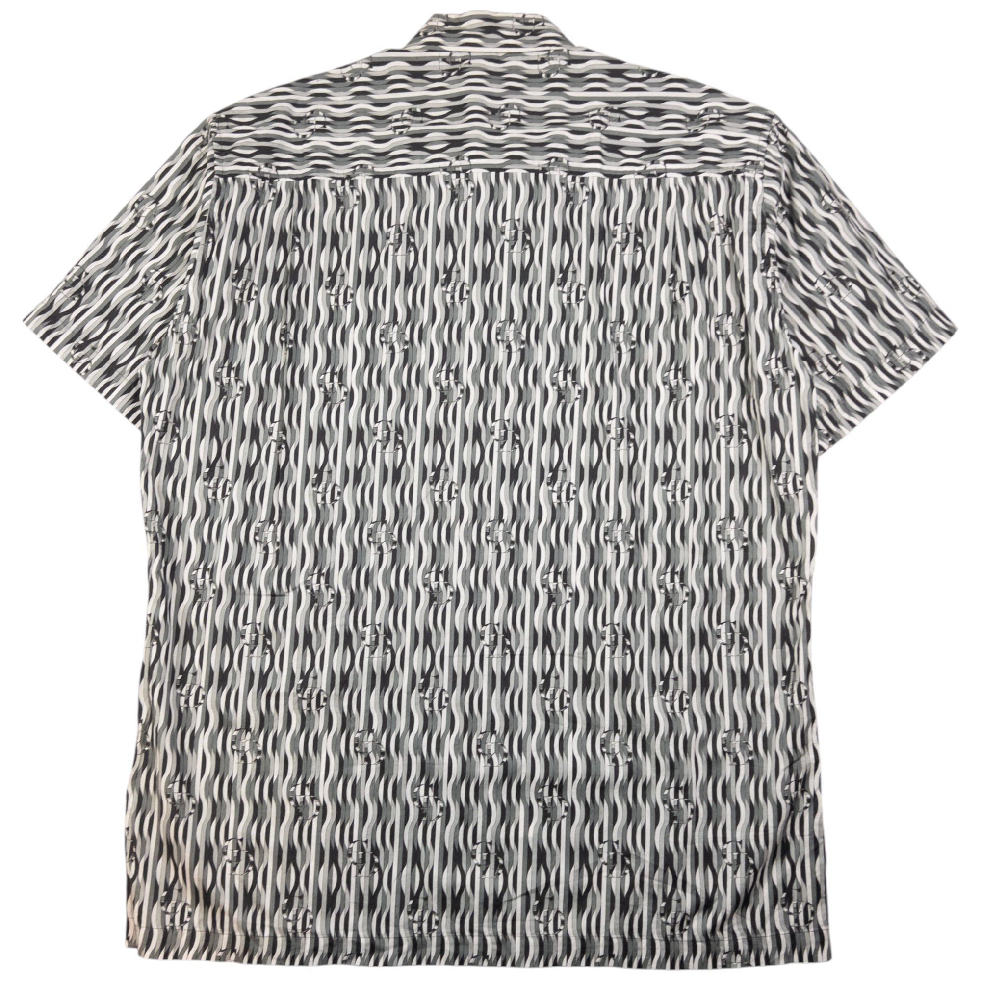 Vintage Dior Monsieur Monogram Short Sleeve Button Up Shirt Size L