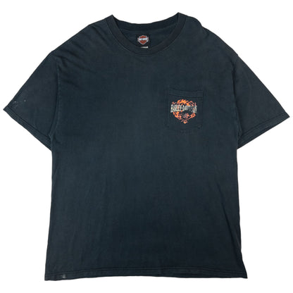 Vintage Harley Davidson Flame Graphic T Shirt Size XL