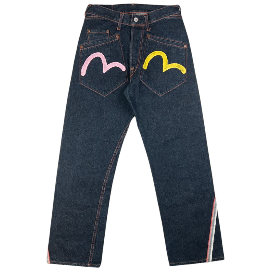 Vintage Evisu Four Gull Japanese Denim Jeans Size W28