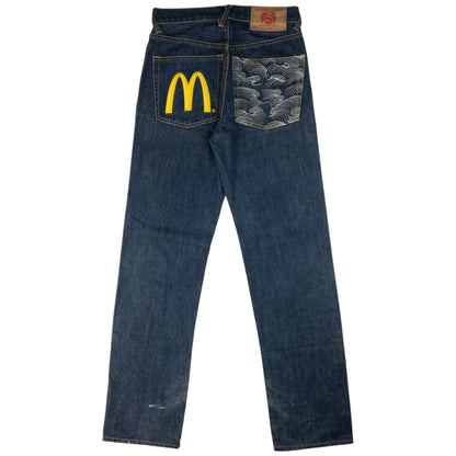 Vintage RMC Red Monkey Company X Mcdonalds Embroidered Denim Jeans Size W28