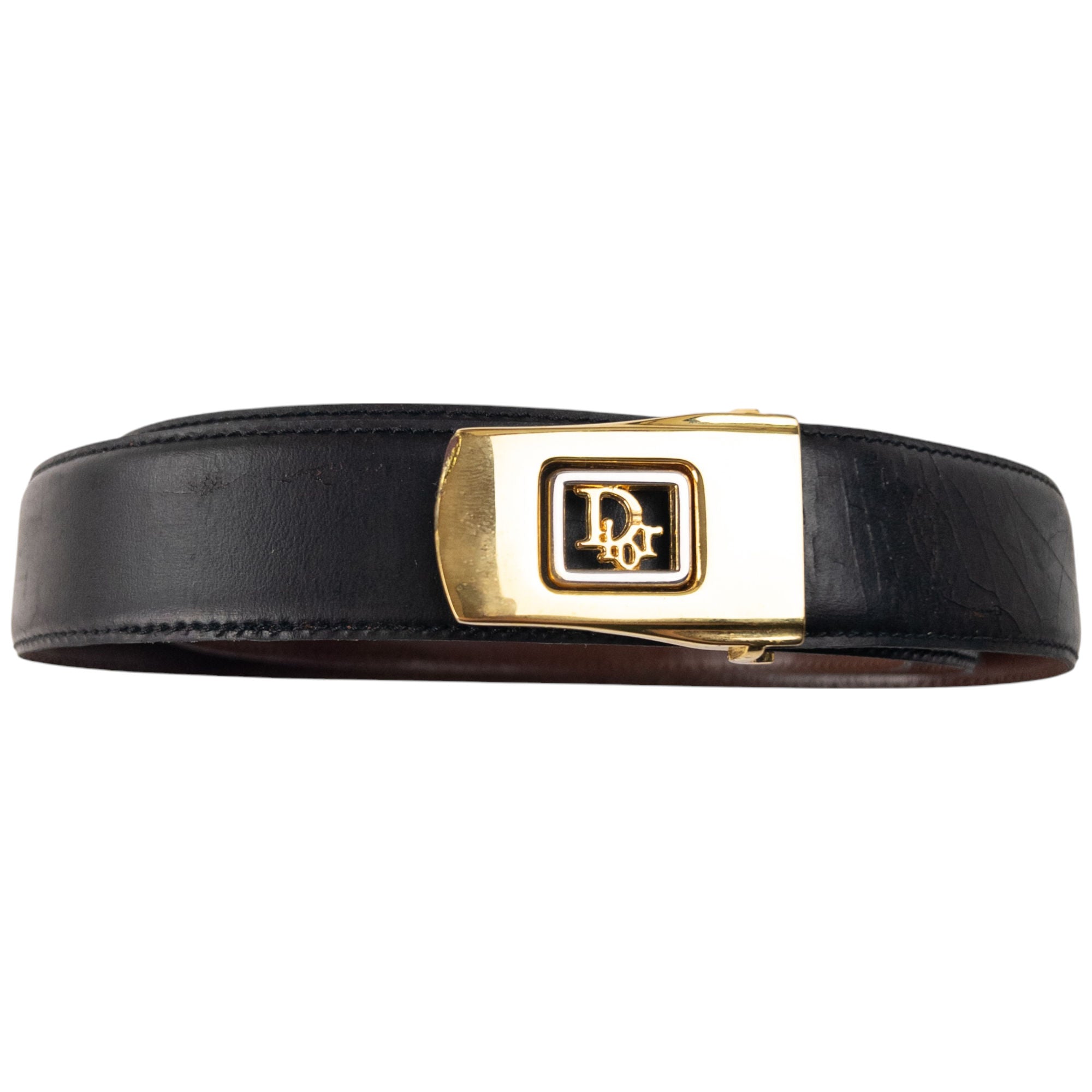 Vintage Dior Leather Belt Size W38