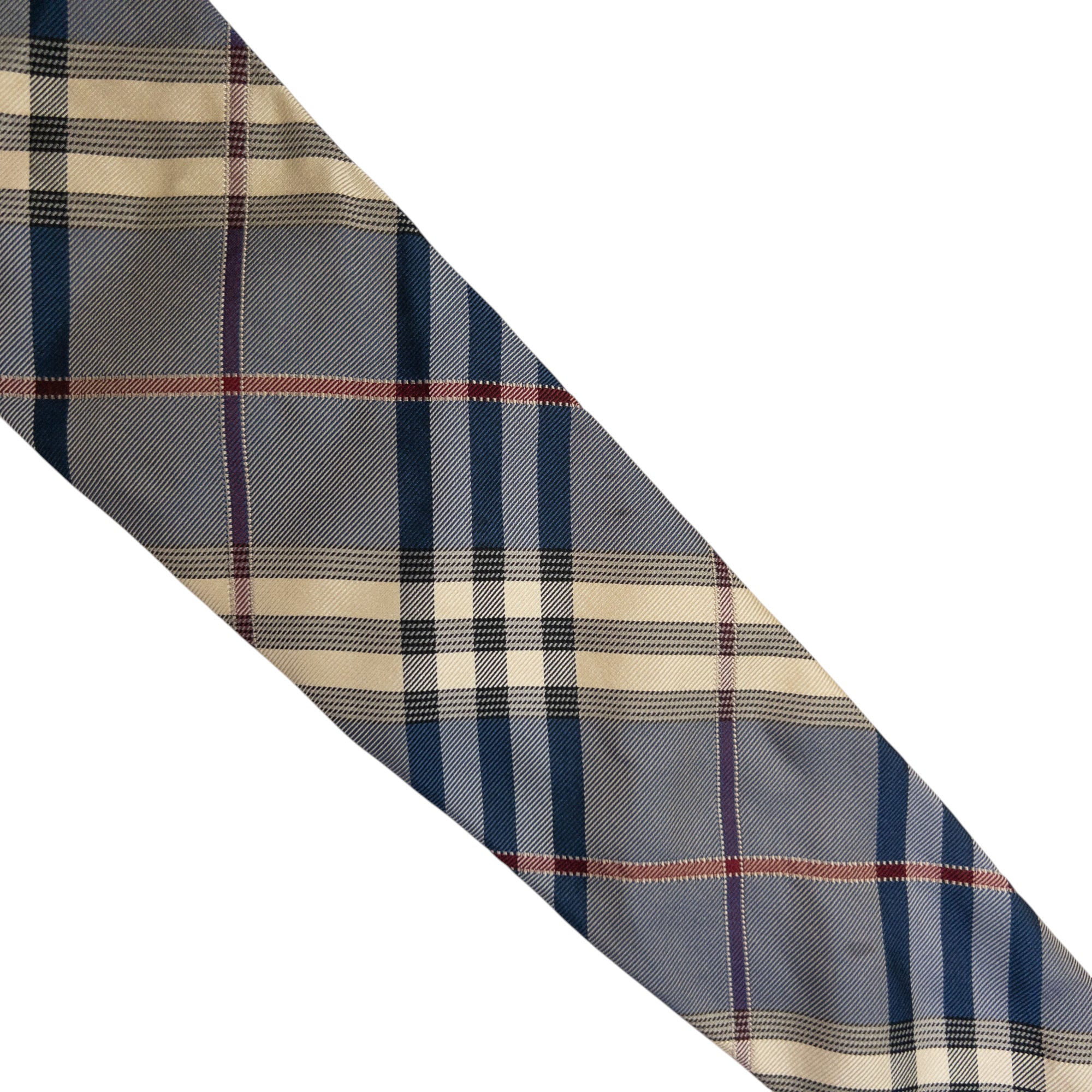 Vintage Burberry Nova Check Silk Tie