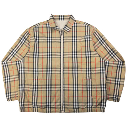 Vintage Burberry Nova Check Reversible Zip Up Jacket Size L