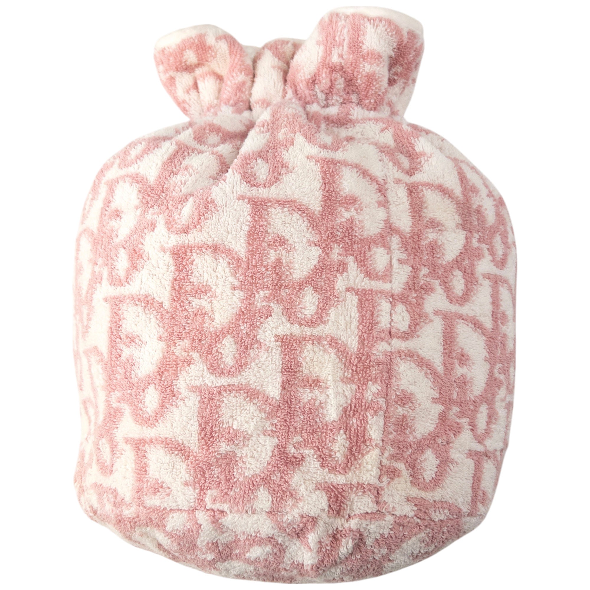 Vintage Dior Monogram Terry Cloth Drawstring Bag
