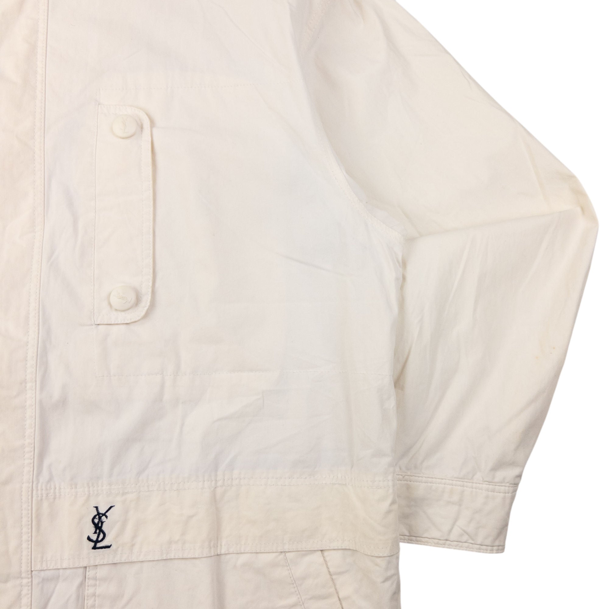 Vintage YSL Yves Saint Laurent Zip Up Jacket Size L