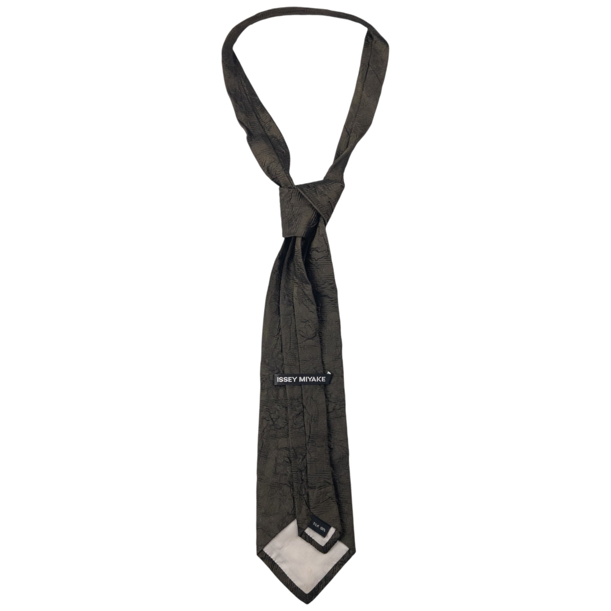Vintage Issey Miyake Crinkle Silk Tie