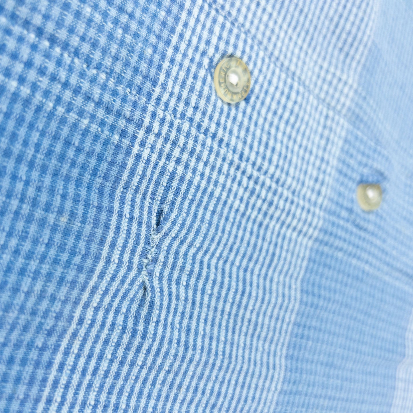 Vintage Alphanumeric Short Sleeve Button Up Shirt Size L